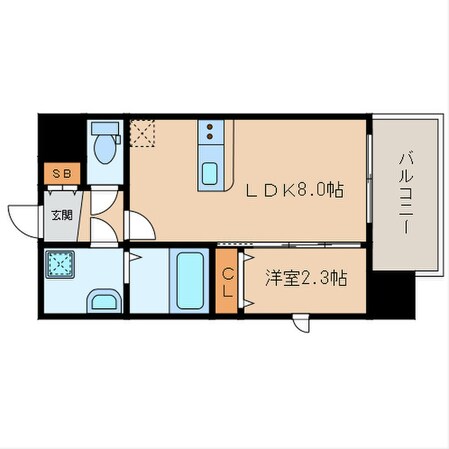 アスシード大手門の物件間取画像